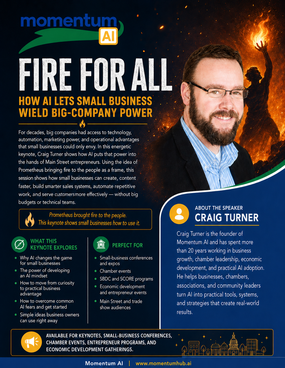 Fire for All keynote flyer