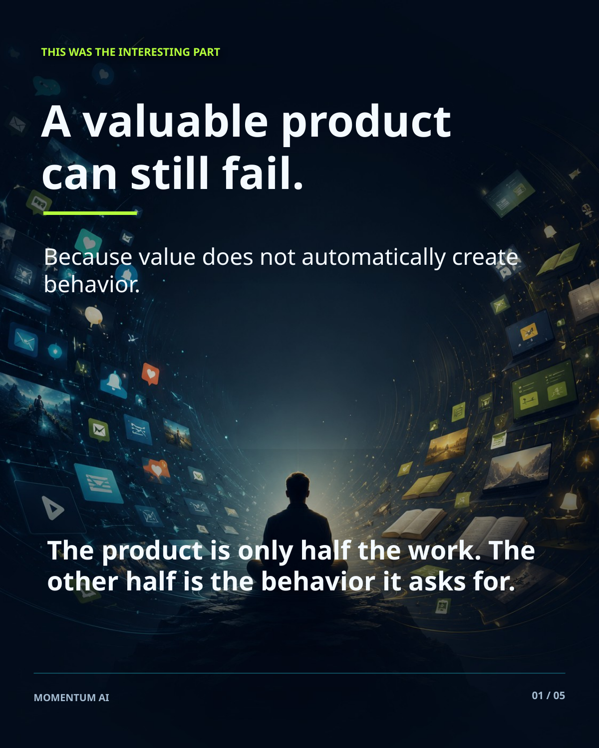 Behavioral fit research: a valuable product can still fail because value does not automatically create behavior