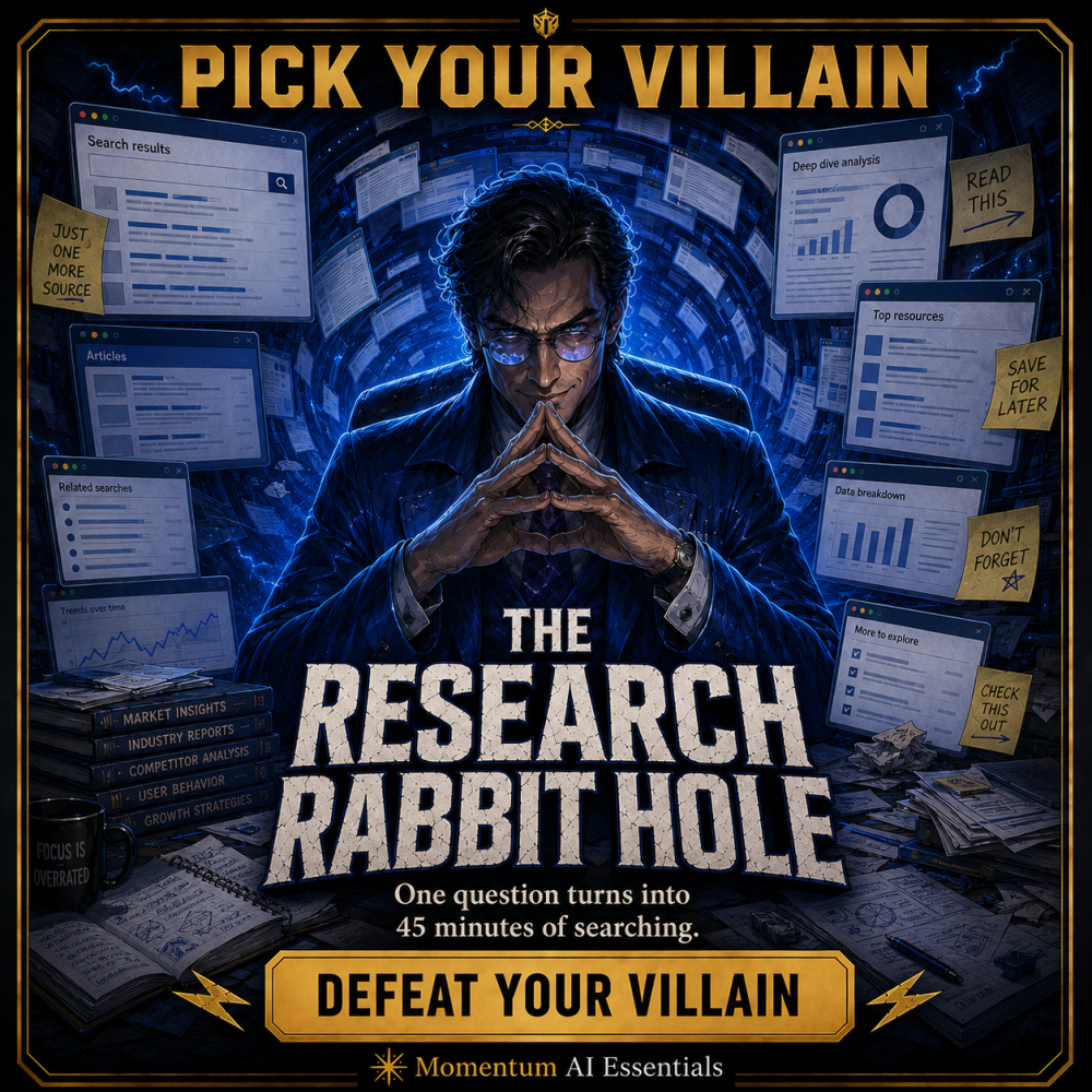 The Research Rabbit Hole: one question turning into 45 minutes of searching